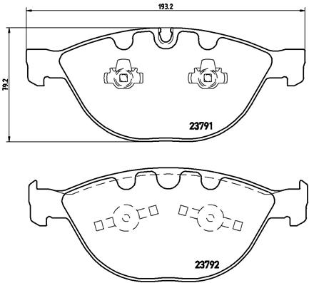 A.B.S. P 06 047 BREMBO Bremsbelagsatz, Scheibenbremse